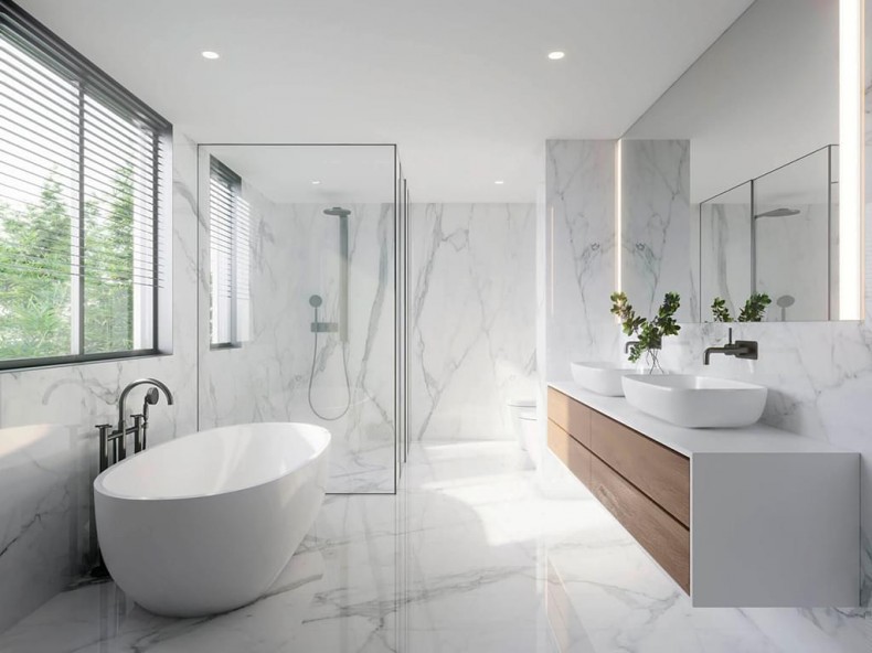 Тенденции для ванных комнат 2021: новые материалы и более современные цвета